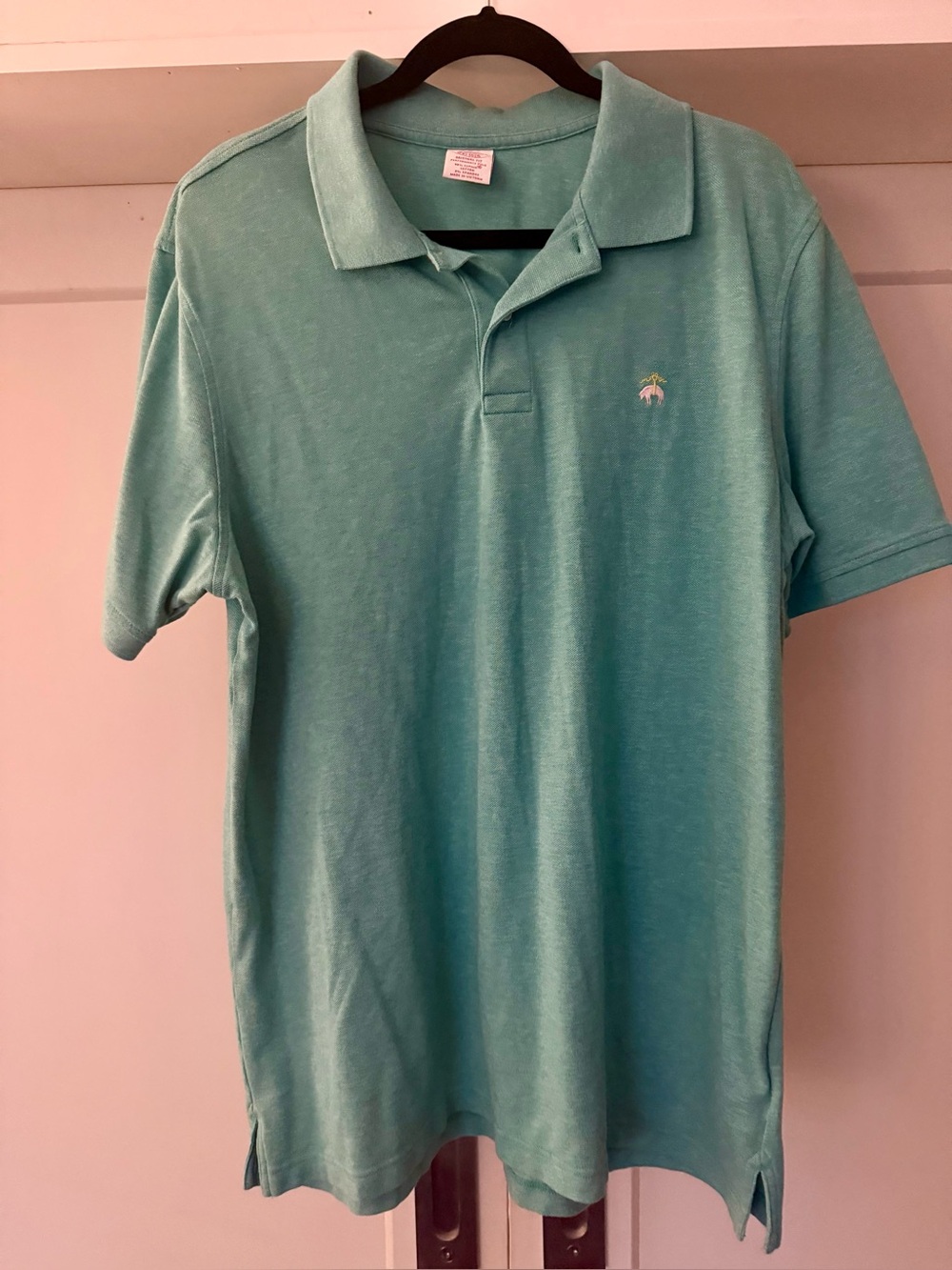 Brooks Brothers Easter Green Polo Shirt - Classic Short Sleeve